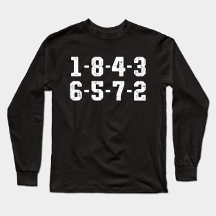 1-8-4-3-6-5-7-2 Long Sleeve T-Shirt